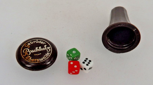 Miniatur würfelbecher werbung - miniatur,