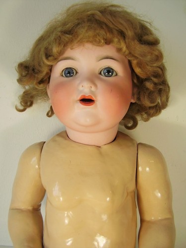 Antike porzellankopf puppe - antike,