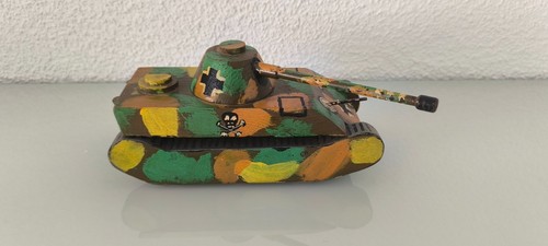 Vintage holz spielzeug - holz, panzer