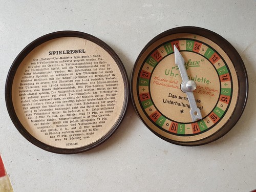 Kleines uhr roulette - d.r.g.m., uhr-roulette
