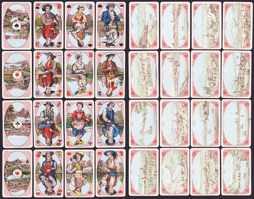 Schweizer kostüme kartenspiel - schweizer,